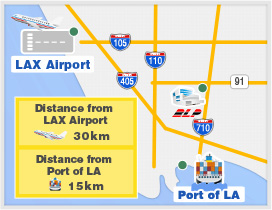 Map of BANDAI LOGIPAL AMERICA,INC.